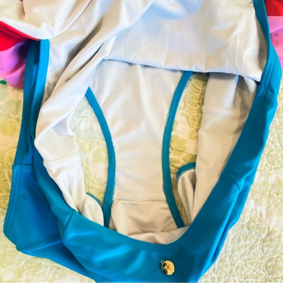 Diane Von Furstenburg color block one piece swimsuit - Picture 14 of 16